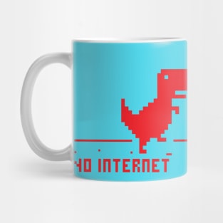 Red Dinosaur > No internet Mug